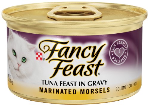Purina Fancy Feast Marinated Morsels Tuna Feast in Gravy Cat Food - (24) 3 oz. Pull-top Can