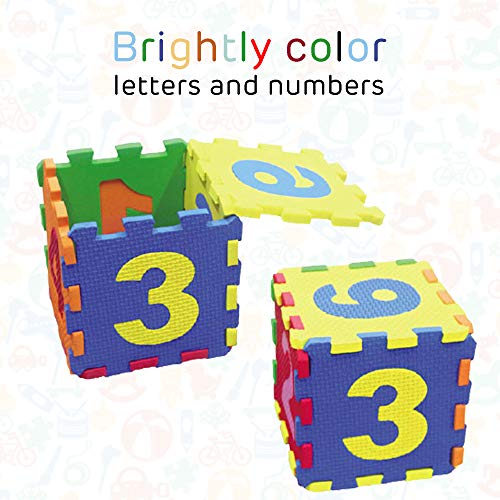 5 36+Piece+Interlocking+Alphabet+Colorful+Dimple