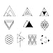 Tattify Triangle Shape Temporary Tattoos - I'd Like to See You Tri (Set of 20) by Tattify