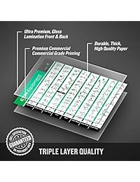 Gym Equipment Exercise Poster for Home or Fitness Center, 20" x 30" :: Illustrated Chart with 40 Exercises for Upper Body, Core, Back & Lower Body :: Guide for Resistance and Weight Machines