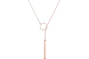 choice of all Lariat Necklace for Women Rose Gold Necklaces for Women Slip Chain Necklace Dainty Long Necklace Y-Shaped Pendant Necklace Trendy Chain Gold Jewelry For Women