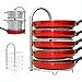 WiseLife Height Adjustable Pan Pot Organizer Rack, 5-Tier Stainless Steel,10 11 & 12 Inch Heavy Duty Kitchenware Cookware Pot Rack Holder Kitchen Cabinet Countertop Storage Solution