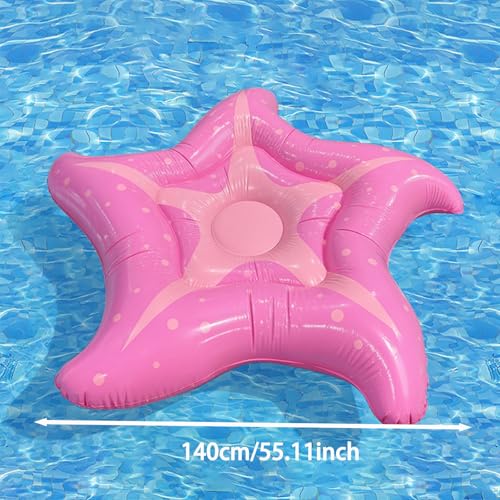 Inflatable Hammock, Adults Starfish Floating Hammock, Inflatable Swimming Pool, 150 cm, Inflatable Beach Hammock, Water Parties, Summer Beach