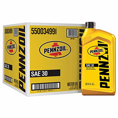 Pennzoil Conventional SAE 30 Motor Oil (1Quart, Case of 6) Pricepulse
