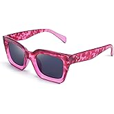 FEISEDY Classic Women Sunglasses Fashion Thick Square Sun Glasses Chunky Frame UV400 B2471