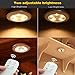 Morpilot 3 Pcs Puck light Wireless Remote Control Rechargeable 5 LED Cabinet Light Wireless Spot Light Stick-On Tap Lights for Cabinets Closets Attics Garages Car Sheds Storage Room-Natural Warm White