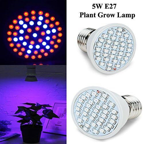 5W E27 Garden Plant Growth LED Bulb Greenhouse Plant Seedling Light
