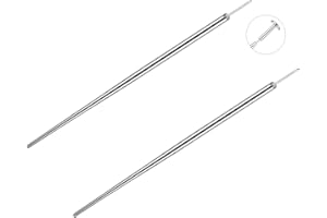 Aumeo G23 Titanium Threadless Piercing Taper 14G 16G 18G Piercing Insertion Pin Taper for Nose Lip Monroe Ear Tragus Helix Push in Body Piercing Stretching Kit Assistant Tool
