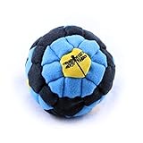 Dragonfly Footbags Blue, Black, Yellow Bullseye 62 Panel (Hacky Sack)