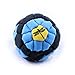 Dragonfly Footbags Blue, Black, Yellow Bullseye 62 Panel (Hacky Sack)