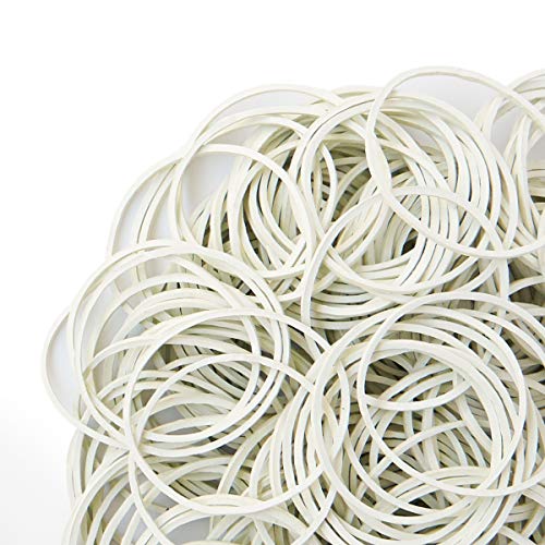 Rubber Bands Office 300pcs White Small Rubber Bands for Office School Home size16 Elastic Hair Band ... - Thumbnail 3
