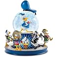 Disney Donald Duck Glitter Globe with Sculpted Figures of The Beloved Character Through The Years
