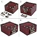 Antique Character Combination Locks with Key & Latch Hasp Set, Vintage Jewelry Gift Box Decorative Padlock Lock Hardware Latch Set for Wood Box, Password Lock