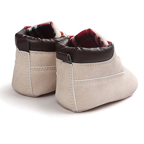 Winter Snow Boots,Thenlian Baby Hight Cut Toddler Soft Sole Leather Shoes Infant Boy Girl Toddler Shoes Hiking Boot sneaker(Age:0~6 Month, Beige)