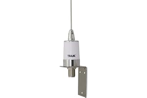 Tram 1604 39" Marine Antenna - Covers AIS & All VHF Marine Bands, Premium Base Loading Coil, 2.5-dBd Gain, 15-Ft. RG-58A/U Coaxial Cable, Stainless Steel Whip & Mounting Bracket