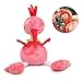 FOREAST Flamingo Toys Baby Rattles Soft Stuffed Animal Crib Handbells Infant Gifts for Boys / Girls