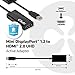 Club 3D, CAC-1170, Active Mini DisplayPort to HDMI 2.0 Adapter (Supports displays up to 4k / UHD / 3840x2160@60Hz) VESA Certified, 0.15m/0.49ft