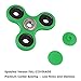 [2 Pack] Qoosea Fidget Spinner Stress Reducer EDC ADHD Toy Metal Bearings Bricks Relief Hands Toy High Speed Decompression Focus Triangle Plastic Gift for Children Adults - Black+Green