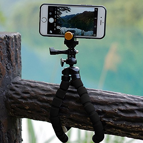 Adjustable-Tripod-Stand-Holder-for-iPhone-CellphoneCamera-with-Universal-Clip-and-Remote