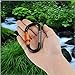TITECOUGO Ten Colors Aluminum Alloy D-Ring High Strength Carabiner Key Chain Clip Hook for Camping Hiking Outdoor (Not for Climbing)