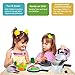 KINFAYV Pretend Play Kitchen Cooking Toy Set - 20 Pieces Pretend & Play Cooking Set Cookware Playset with Pots & Pans, Cutting Vegetables, Utensils Toys for Kids Early Age Development Educational Toy