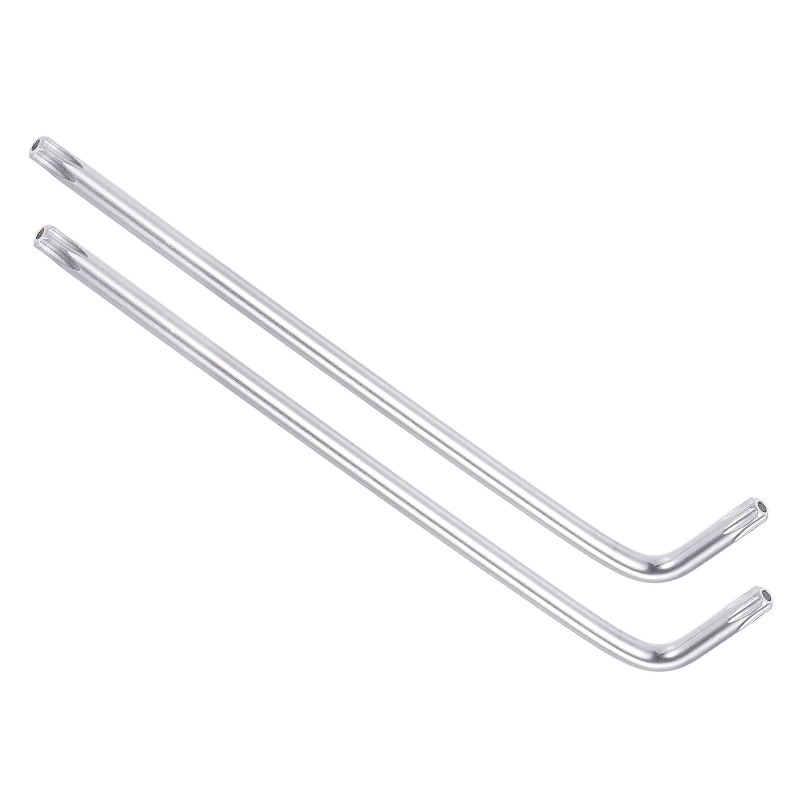 CoCud Tamper Proof Torx Key, T30 Torx, CR-V Steel L-Shape Star Wrench - (Applications: for Basic Home Repair and Mechanical Maintenance), 2-Pieces