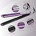 1 Inch Flat Iron, Trèsutopia Anti Frizz Ceramic Hair Straightener for Straightening and Curling, Men and Women, Fast Heated, 265 °F-450 °F, Dual Voltage (Purple)
