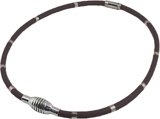 Amazon シリコンパワーバランス マグネットループ 磁気 スポーツネックレス 肩こり 野球 サッカー バスケット ゴルフ ランニング アクセサリー 黒 マグネットループ シューズ バッグ