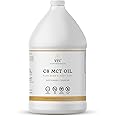 VitaTradingCo. 100% Pure C8 MCT Oil | 3X Distilled Caprylic Acid | Healthy Fat for Clean Energy | Sustainably Sourced | Non-GMO, Paleo, Keto | 128oz, 256 Servings (Unflavored)