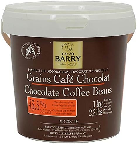 Cacao Barry Cocoa B Coffee Beans, Chocolate, 2.2 Lb (Pack of 1)