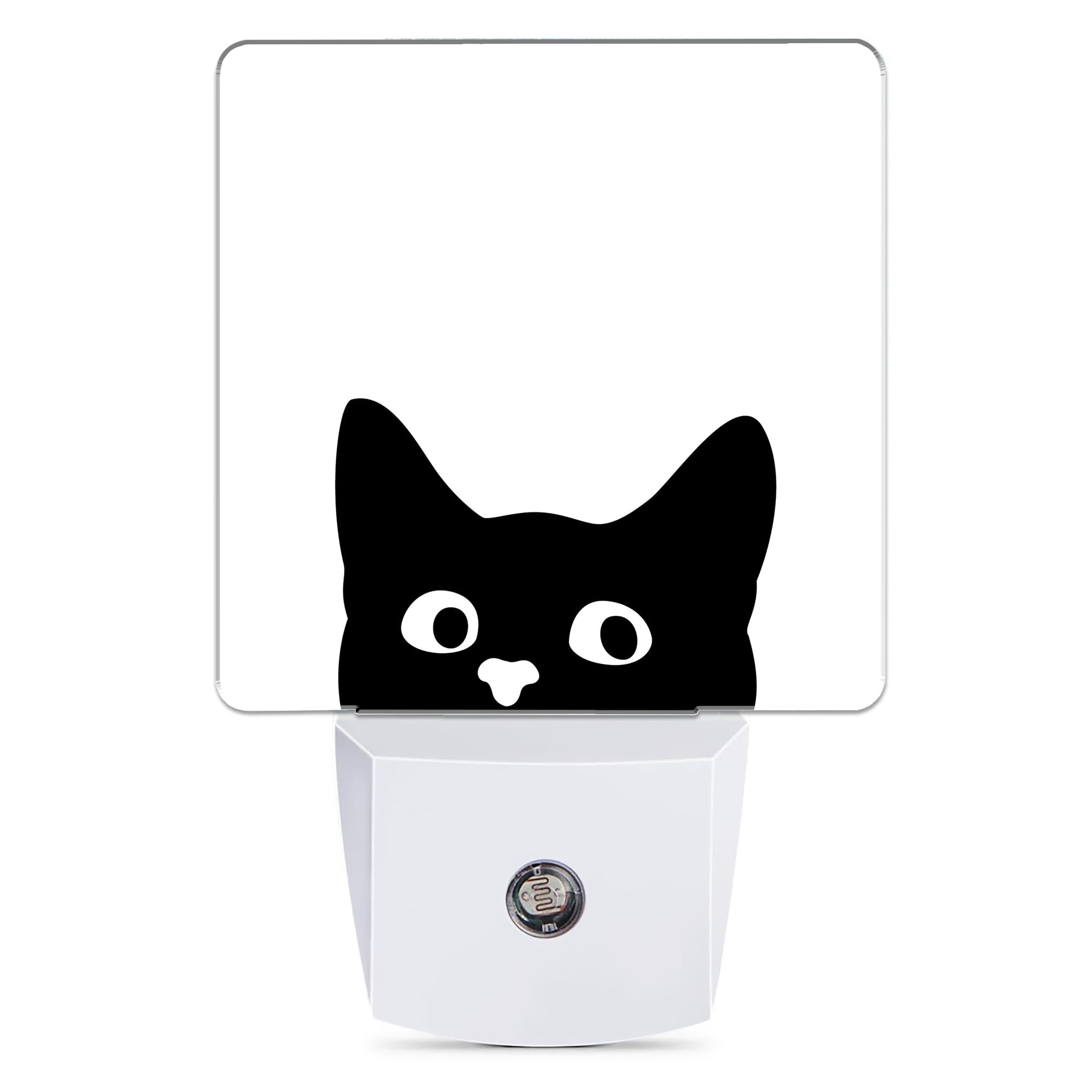 Photo 1 of Jopowide Black Cat Cute Dusk to Dawn Night Light, Auto Sensor Lamp Home Indoor Stairway Kitchen Corridor, Night Lights Plug into Wall Decor, Boys Girls Women Men Room Gifts