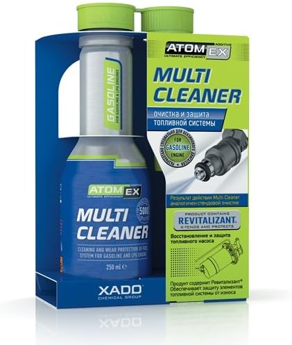 XADO XA 40013 ATOMEX Multi High Performance Fuel System Cleaner for Gasoline and LPG Engine (Aluminum Bottle 250 ml)