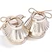 Weixinbuy Baby Boy's Girl's Anti Slip Soft Sole Tassel Lace Strap Sandals Shoes Gold