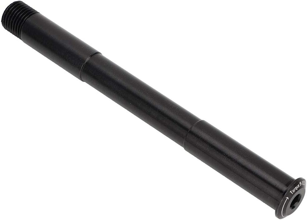 Starbun Front Thru Axle - Quick Release Aluminum Alloy Thru Axle Skewer Compatible with Rockshox 15mm x 110mm Black