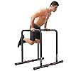 Image 1 - Yoleo Adjustable Dip Bar- 500lbs Dip Station Portable Functional Fitness Bar with Safety Connector, Heavy Duty Dip Stand Body Press Bar Parallette Exercise Bar Workout Equalizer for Calisthenics