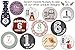 Nautical Baby Boy Monthly Milestone Tie Stickers for First Year 12 Pcs. Set Newborn Months No Glare Photo Props Necktie Onesie Stickers, Registry Shower Gift & Scrapbook Photo Memory Keepsake