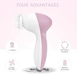 CLSEVXY Facial Cleansing Brush 6 in 1 with 6 Heads Deep Clean Exfoliate view 3