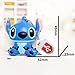 QICAIHU Novelty Stitch Blue Shape Design 32GB USB 2.0 Flash Drive Cute Memory Stick Stitch Thumb Drive Data Storage Pendrive Cartoon Jump Drive Gift