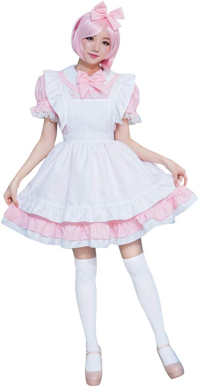 Amazon ピンクブルーのかわいいメイド服 ピンク スペシャリティアパレル 通販