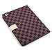 Cellular360 Classic Hand Grip/Stand Case for Apple iPad Mini 3 iPad Mini 2 (Retina iPad Mini) and iPad Mini - with Credit Card Slot & Two Free Stylus (Classic Hand Grip Stand Case - Brown LV Check)