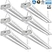 ZJOJO Linkable LED Shop Light for Garage, 42W 5000lm 4FT, 6000-6500K Daylight White, with Pull Chain (ON/Off), 5-Year-Warranty, 6000K (6PK)
