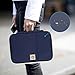 YOUSHARES A4 Documents Bag Portfolio Organizer Holder - Multifunctional Travel Pouch Handy Zippered Case for Notebook, Ipad, Documents and Pens (Blue)
