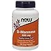 NOW D-Mannose 500 mg - 120 Veg Capsules (Pack of 4)