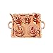 Jili Online 10 Pieces Copper Alloy Tea Lid Pot Cups Tray Set for 1:12 Dollhouse Miniatures Doll House Furniture Decoration