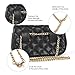 ZORFIN Fashion Quilted Leather Fanny Packs for Women Cute Wasit Bag with Two Belts