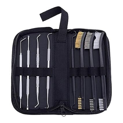 BOOSTEADY Pistole Reinigungsset Bürstenset Double Ended Pinsel & Double Ended Edelstahl/Kunststoff Pistole Reinigung Pick