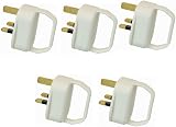 PRO ELEC 13A Fused Plug Top with Easy Pull Handle - Arthritis/Weak Grip - White view 1