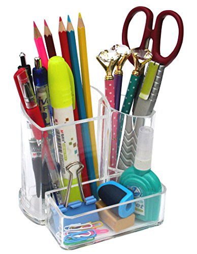 Acrylic Pencil Pen Holder Pen Pot Desktop Stationery Organiser For Office Desk Modern Office Supplies By Kamay's