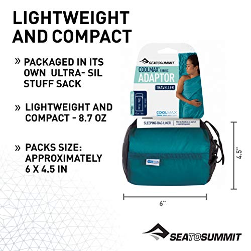 Sea to Summit Adaptor Coolmax Sleeping Bag Liner and Travel Bedding