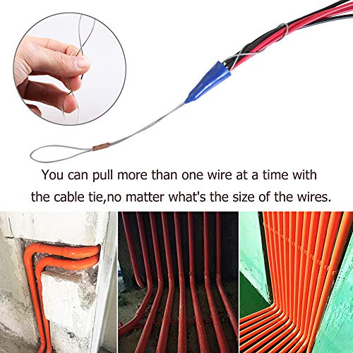Fiberglass Wire Cable Fish Tape Fiberglass Wall line Reel Fishtape Puller- 5/32-Inch Wide,98.4-Foot